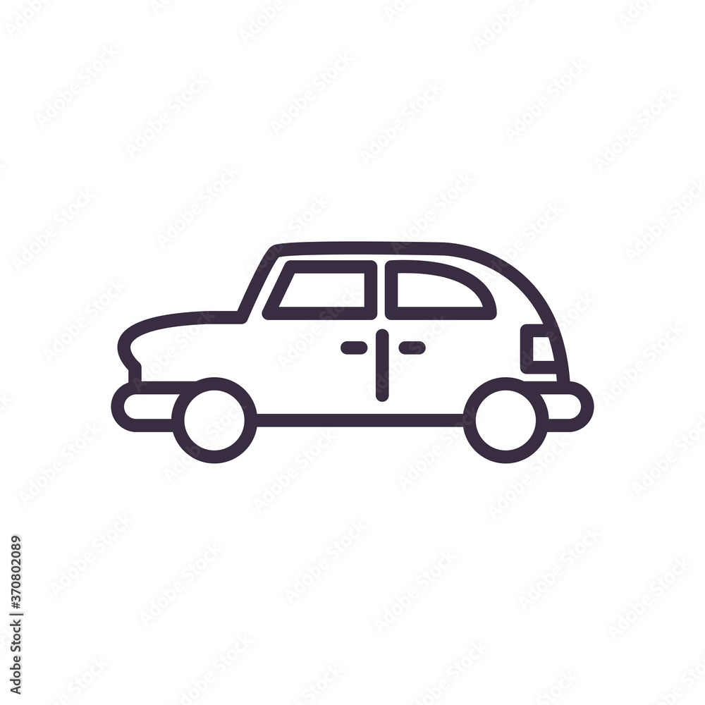 car line style icon vector design