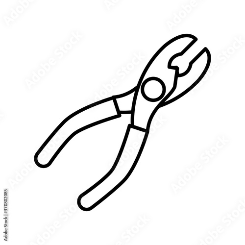 Cuadro en lienzo tool handle pliers line style icon