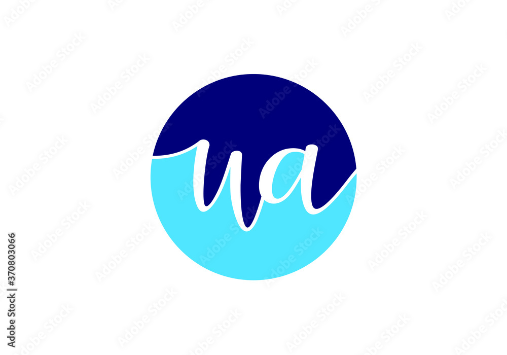 Initial Monogram Letter U A Logo Design Vector Template. U A Letter Logo Design Initial Monogram Letter U A Logo Design Vector Template. U A Letter Logo Design
