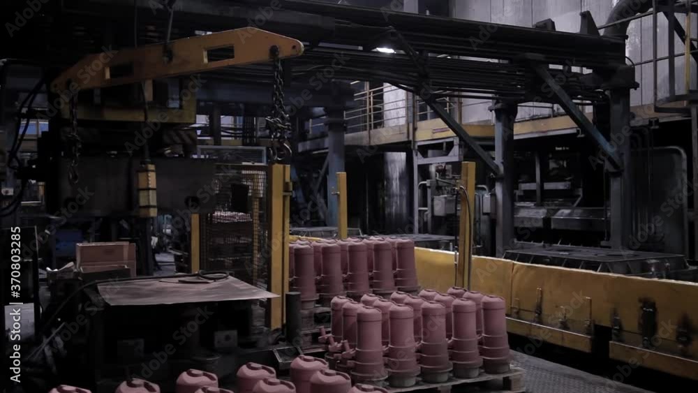 How Engine Blocks Are Cast. Part of a production process of casting