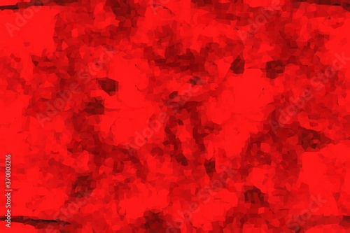 Red grunge background with polygons. Abstract background for design and decoration.