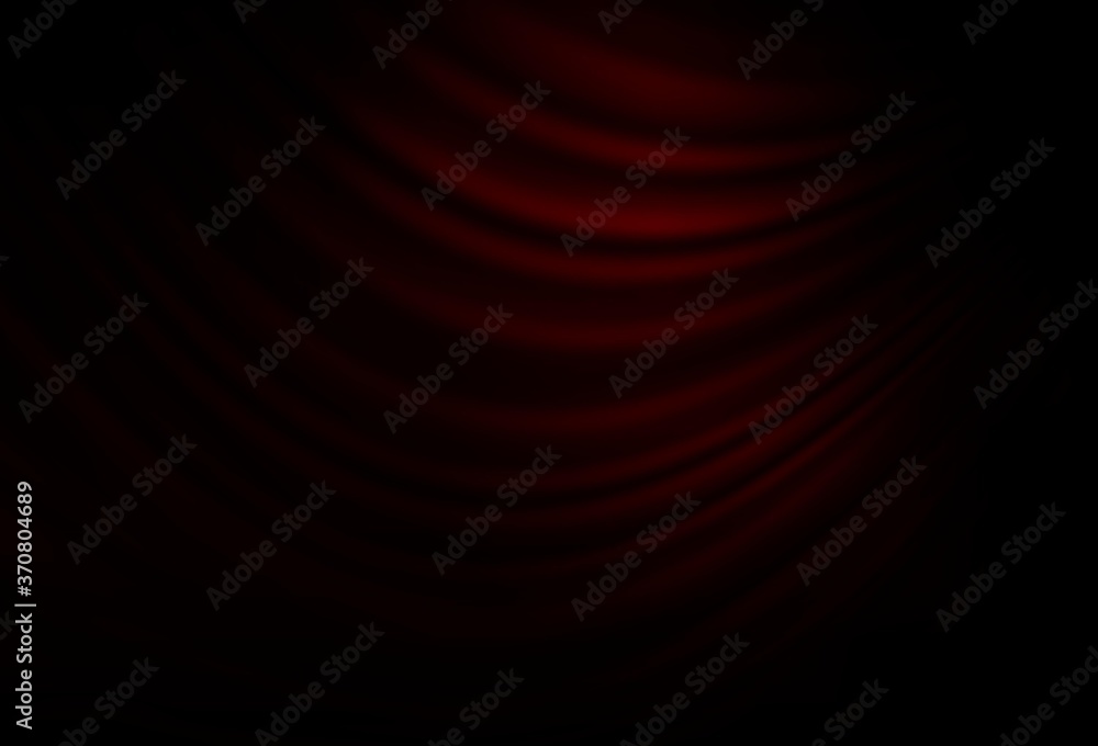 Fototapeta premium Dark Red vector template with lines, ovals.