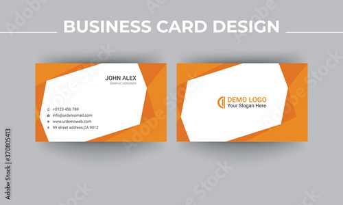 business card design. the modern wavy theme, vector card design, print-ready business card 