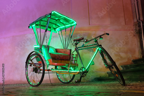 Neon rickshaw  photo