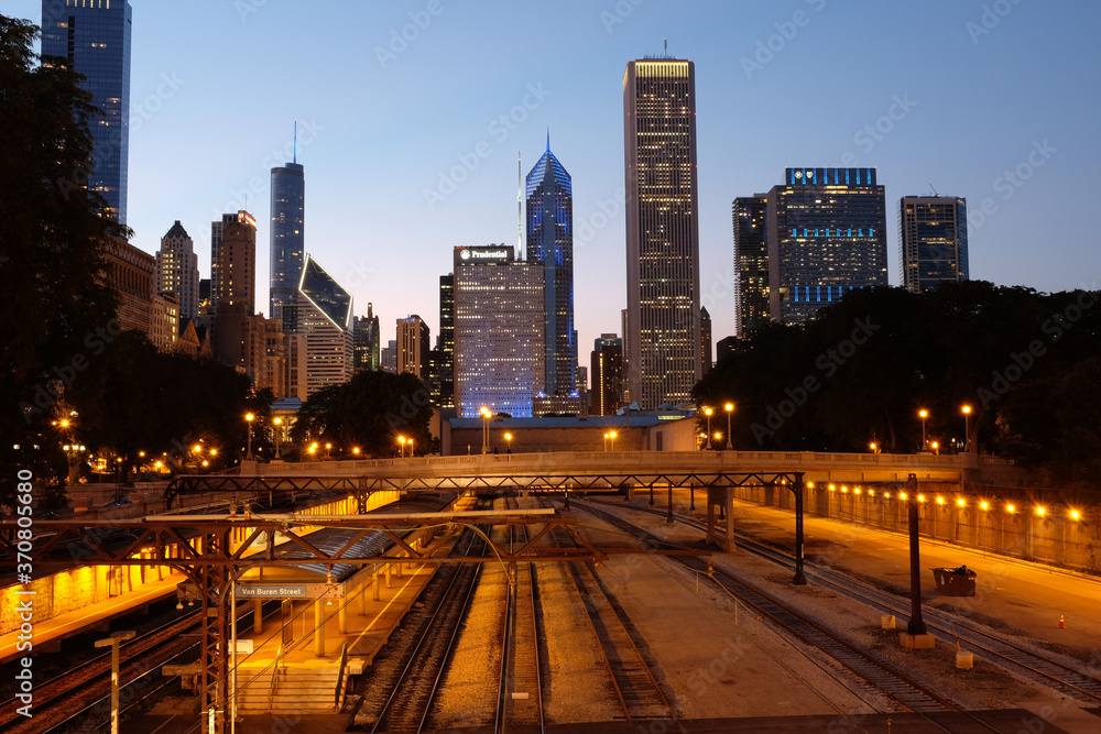 Fototapeta premium Chicago rail station