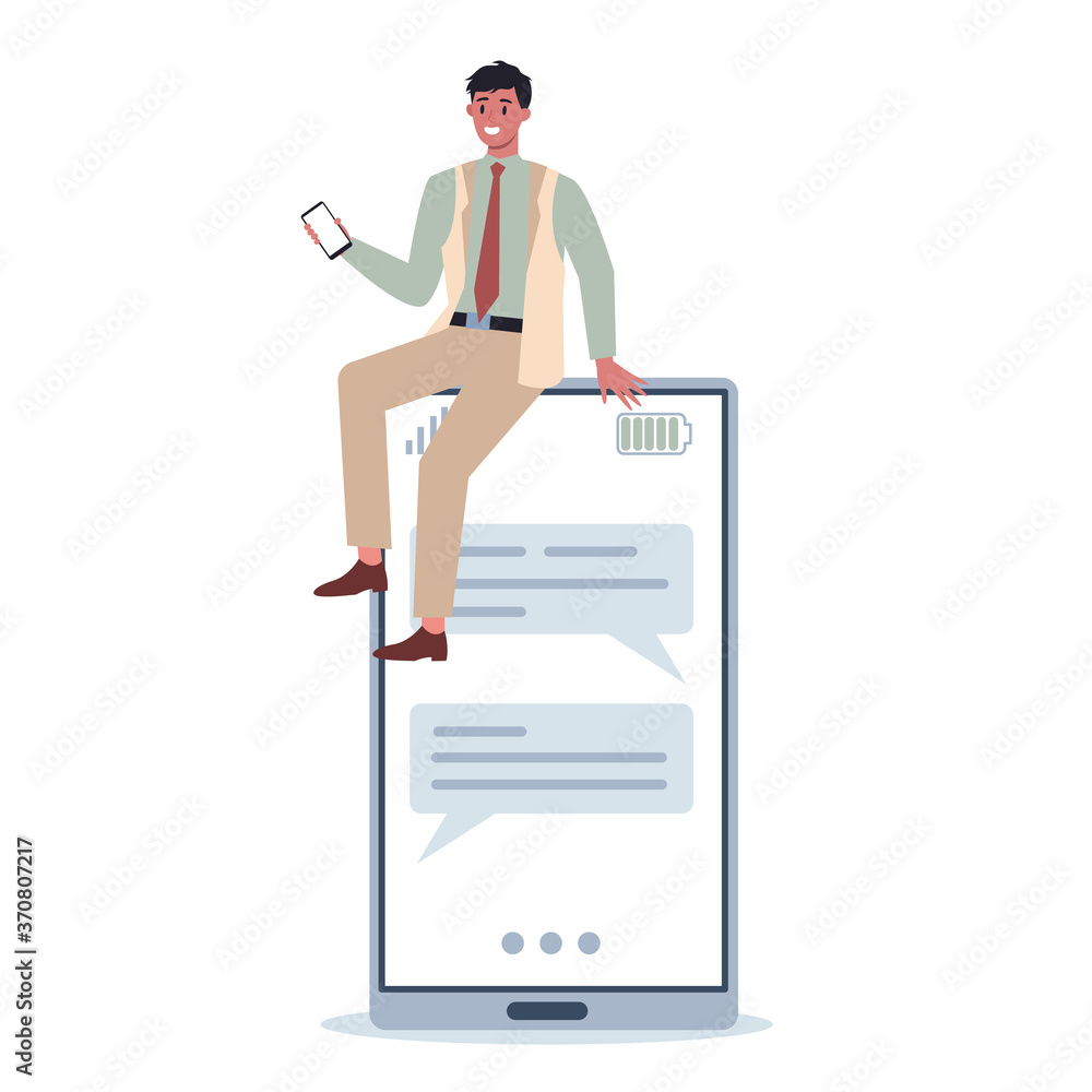 Business woman and man with mobile phone. Collection of female Business woman and man with mobile phone. Collection of female