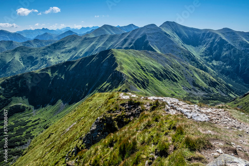 Tatra mountains from Volovec peak, Western Tatras, Slovakia