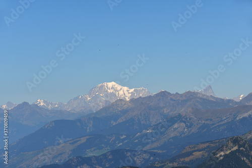 Mont Blanc, seen from Punta Regina above Gressoney © balenabianca