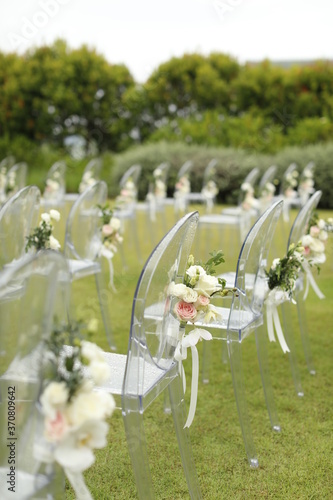 Decoration wedding setup at Phuket and Ceremony decoration on beach and garden