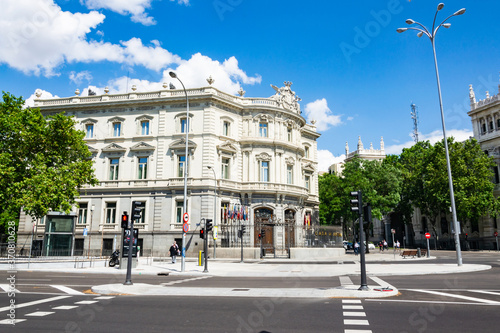 Cityscape of Madrid during the Covid-19 quarantine