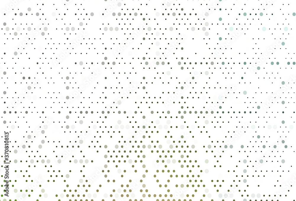 Light Green, Yellow vector background with bubbles.