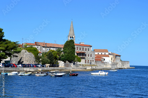 View of the old town of Croatia, sea wiew.