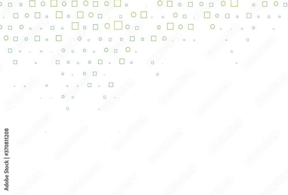 Light Green vector texture with disks, rectangles. Light Green vector texture with disks, rectangles.