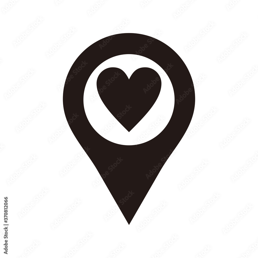 map pin icon, location pin vector icon, map pointer with heart icon map pin icon, location pin vector icon, map pointer with heart icon