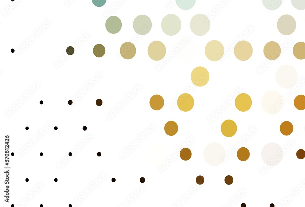 Light Yellow, Orange vector backdrop with dots. Light Yellow, Orange vector backdrop with dots.