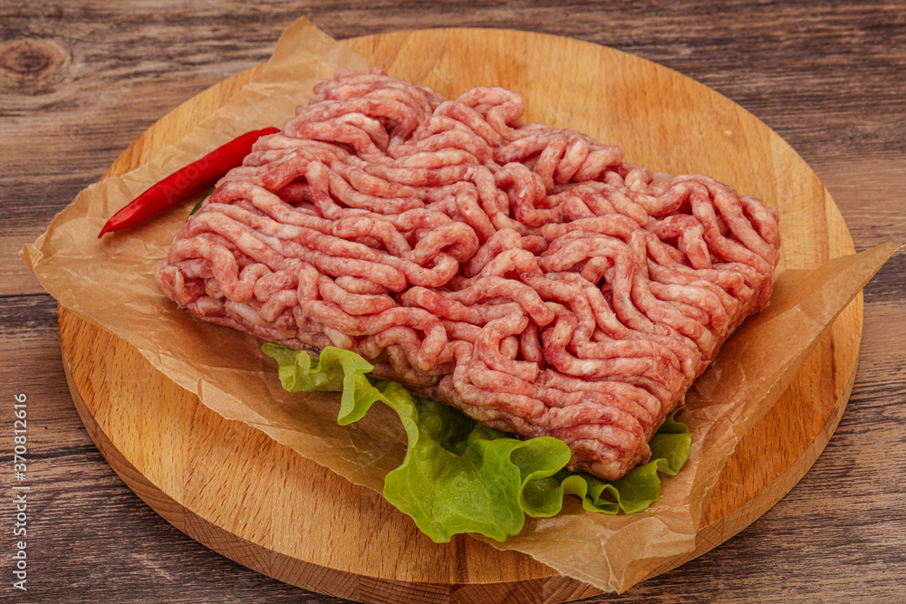 Raw Minced pork meat for cooking