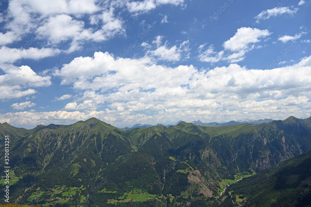 Stubnerkogel mountains  landscape Bad Gastein summer season