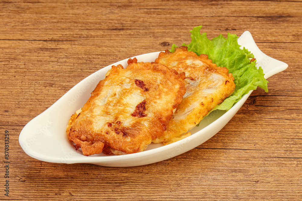Roasted cod fish in bread Roasted cod fish in bread
