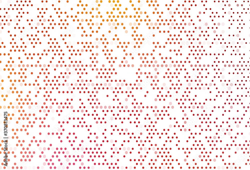 Light Red, Yellow vector texture with disks.