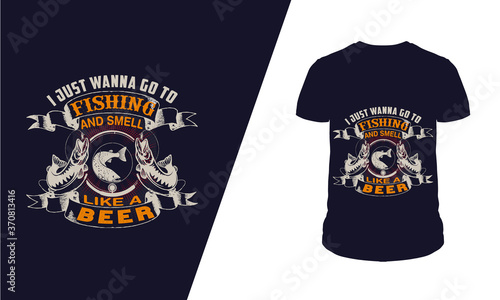 Fishing T-Shirt Design Template