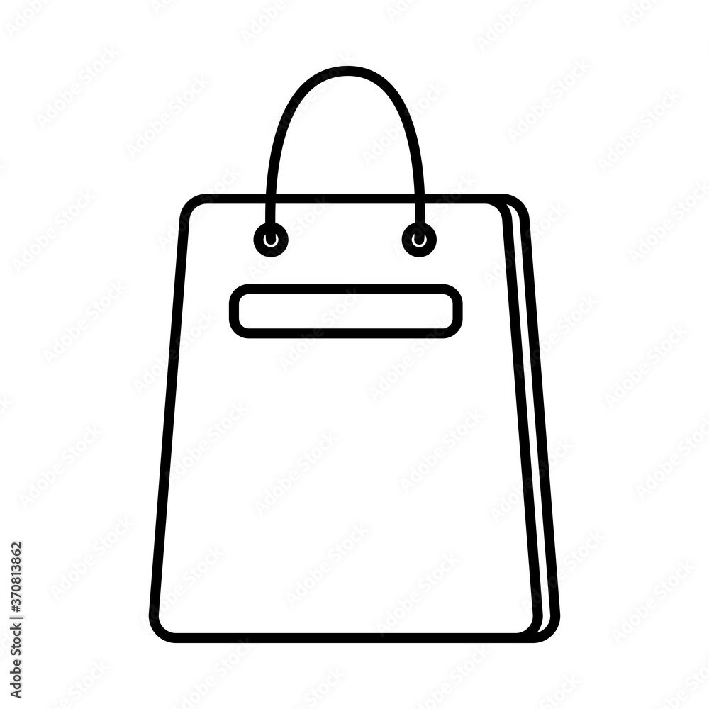 shopping bag line style icon shopping bag line style icon