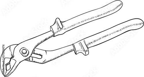 parrot pliers isolated on white vector illustration