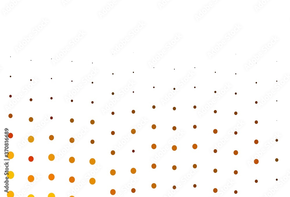 Light Yellow, Orange vector cover with spots. Light Yellow, Orange vector cover with spots.