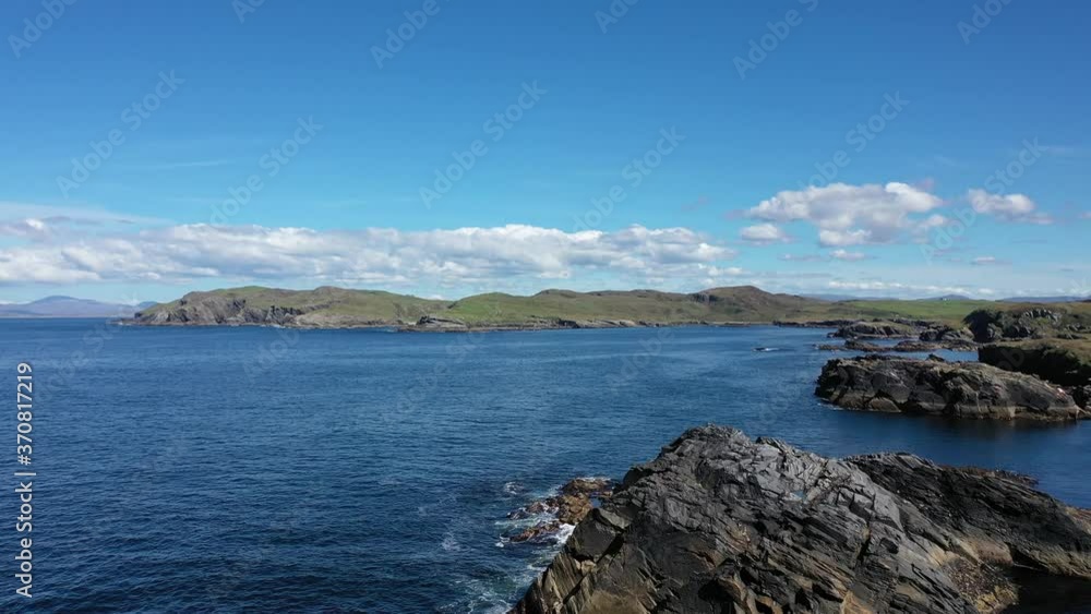 Aerial view of the coastline at Dawros in County Donegal - Ireland Aerial view of the coastline at Dawros in County Donegal - Ireland