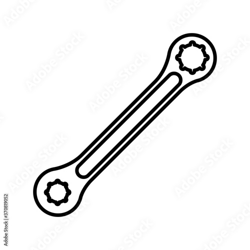 ratchet tool line style icon