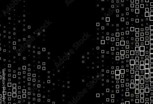 Dark Black vector layout with lines, rectangles.