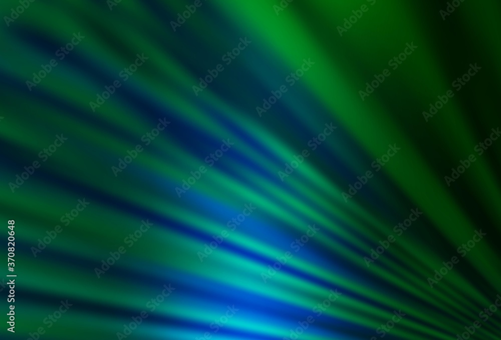 Dark Blue, Green vector backdrop with long lines. Dark Blue, Green vector backdrop with long lines.