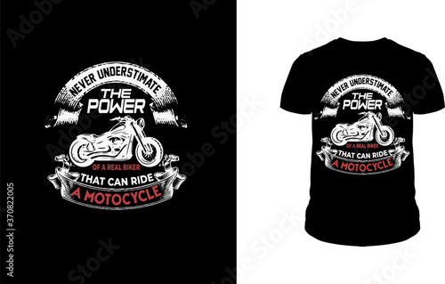 Motorcycle T-Shirt Design Template