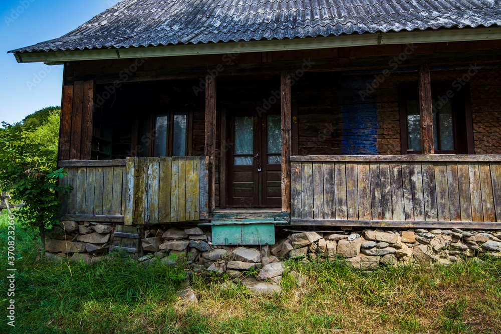 Traditional old wooden house in Maramures, Romania Traditional old wooden house in Maramures, Romania