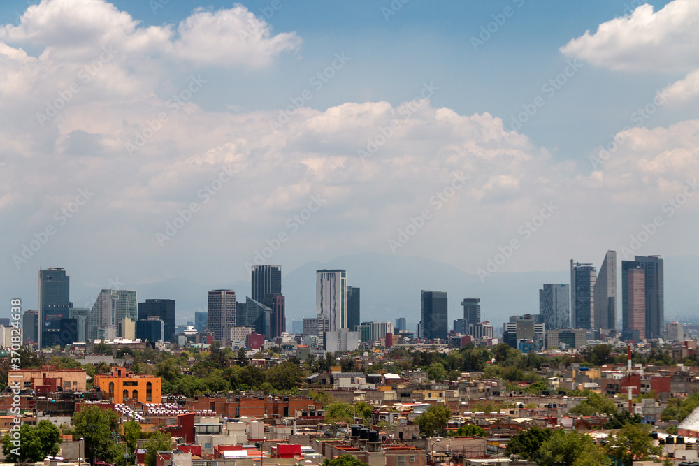 Tlatelolco and Banobras Tower at Mexico City.