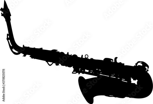 saxophone isolated on white background