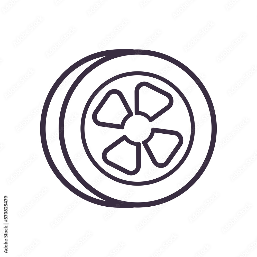 car wheel line style icon vector design car wheel line style icon vector design