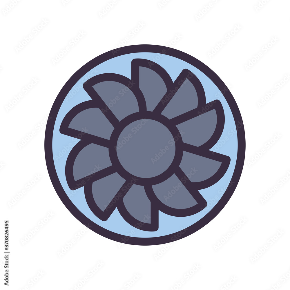 car conditioner line and fill style icon vector design car conditioner line and fill style icon vector design