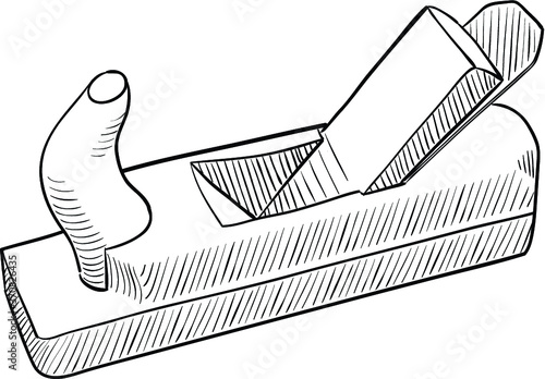 Carpenter's Wood Planer
Hand drawn vector drawing of a Carpenter's Wood Planer.
