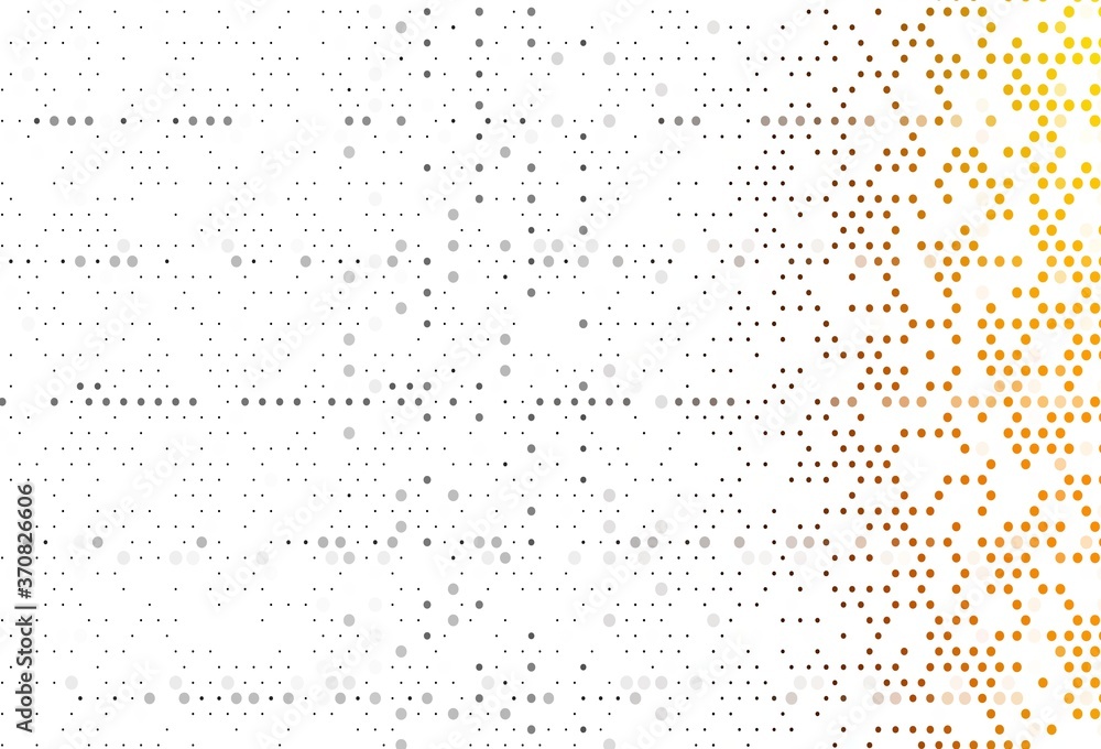 Light Yellow, Orange vector layout with circle shapes. Light Yellow, Orange vector layout with circle shapes.