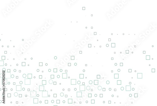 Light BLUE vector template with spots, rectangles.