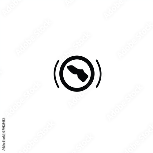 press brake pedal icon in car dashboard