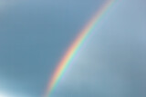 Rainbow on a background of blue sky