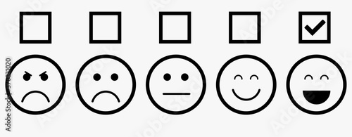 Simple emoji yellow bubble cartoon emotions. Smiles for message, comment or social media. Eps 10 vector