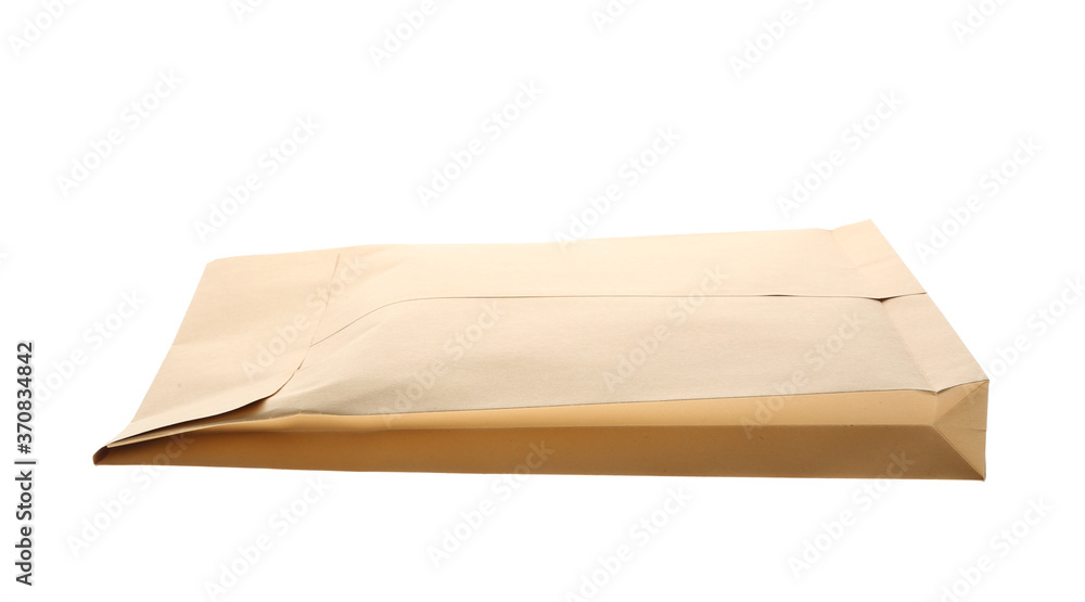 Kraft paper envelope isolated on white. Mail service Kraft paper envelope isolated on white. Mail service