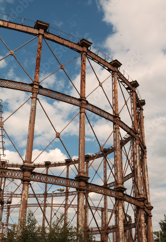 ENGLAND LONDON 01 08 2020 Bromley-by-Bow gasholders, London.