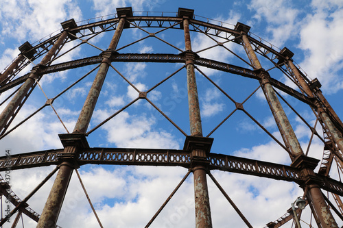 ENGLAND LONDON 01 08 2020 Bromley-by-Bow gasholders, London