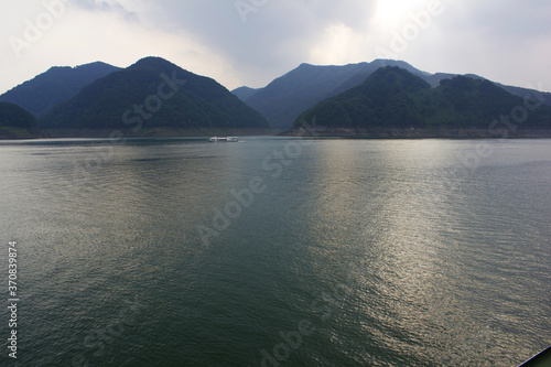 Cliffs at Chungjuho Lake in Danyang county, Korea