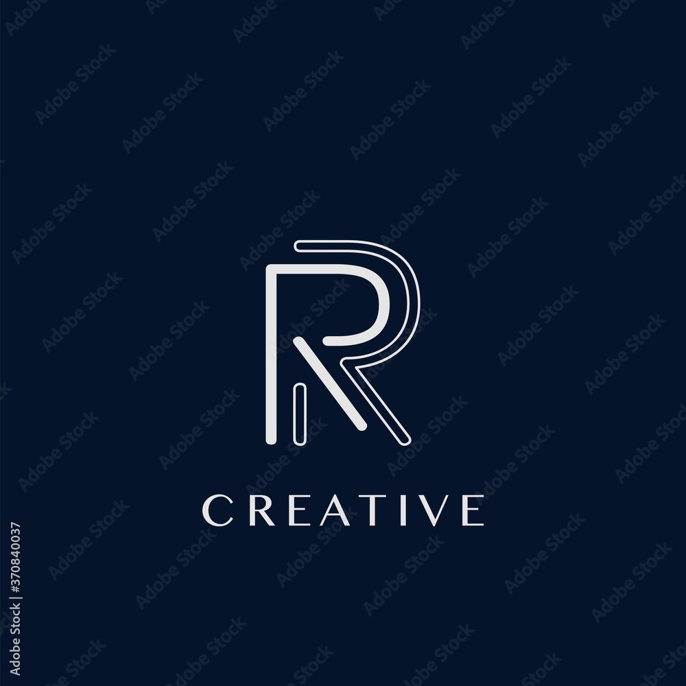 Simple Modern R Letter Logo, Monogram Vector Logo Template Design Simple Modern R Letter Logo, Monogram Vector Logo Template Design