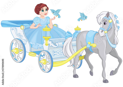 Little Princess in Royal Carriage