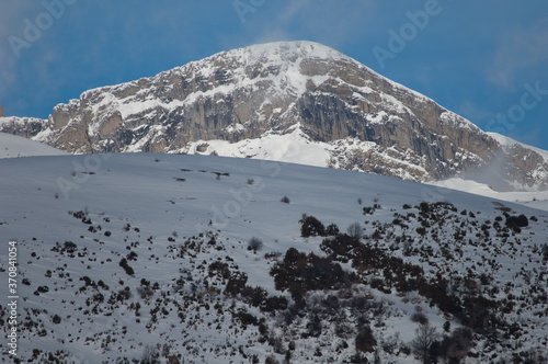 Snowy mountains. Tendeñera Mountain Range. Viñamala National Reserve. Pyrenees. Huesca. Aragon. Spain. photo